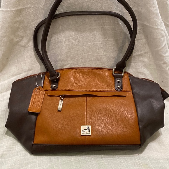 Aurielle Handbags - Two shades of brown Arielle purse.